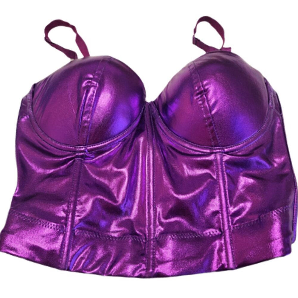 Lydia U.S.A. Purple Bustier Top